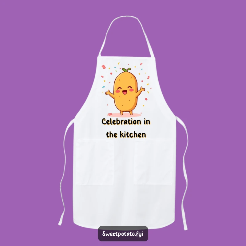 Funny Sweet Potato Party Apron - Chef's Festive Vegetable Kitchen Gift