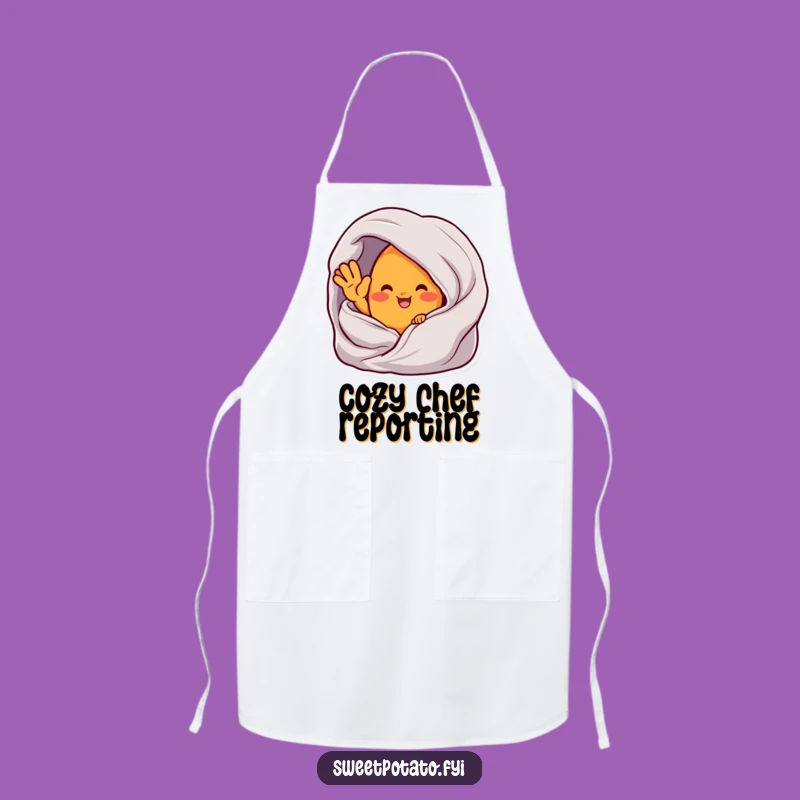 Funny Cozy Chef Sweet Potato Apron - Hilarious Kitchen Wear for Comfort Cooking!