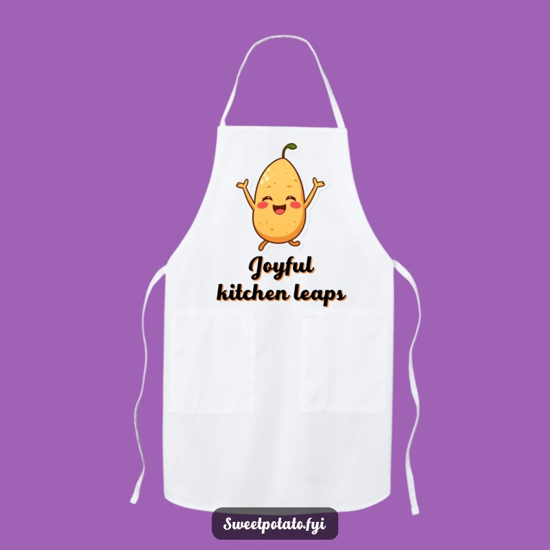 Funny Happy Chef Sweet Potato Apron - Hilarious Kitchen Wear for Joyful Cooking!