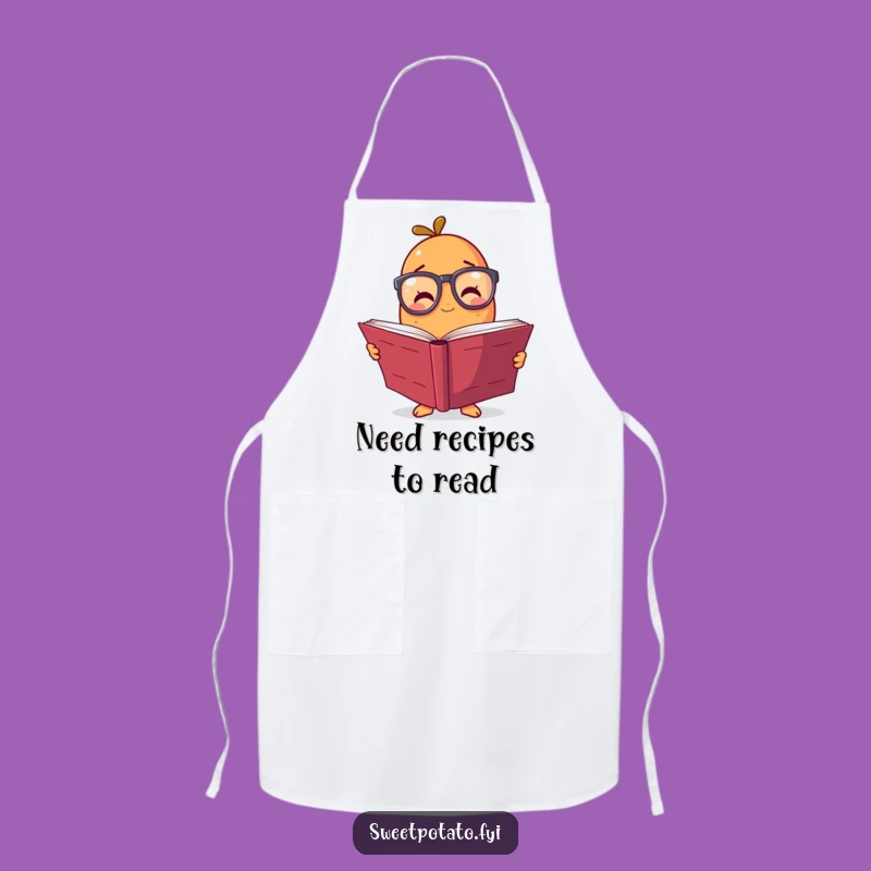 Funny Sweet Potato Apron: Kitchen Scholar Spud with Glasses, Ideal Funny Gift