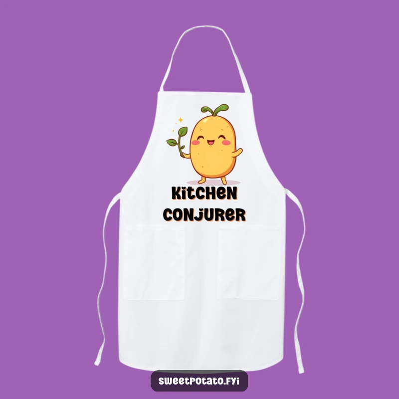 Funny Sweet Potato Magic Apron - Chef's Illusion Kitchen Gift