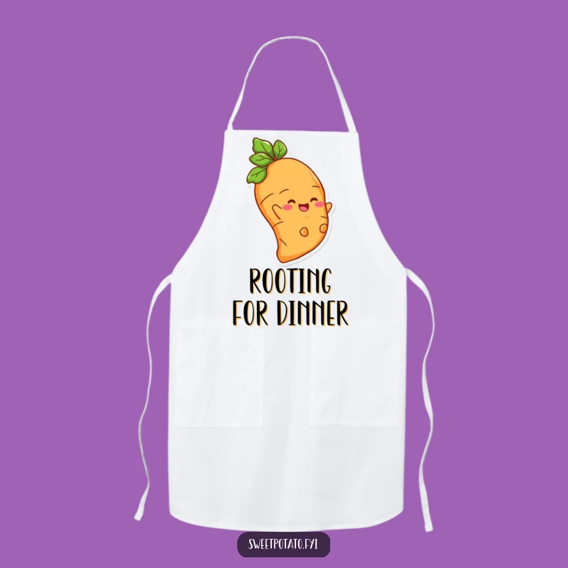 Funny Sweet Potato Root Rider Apron: Cook with Joy and Laughter