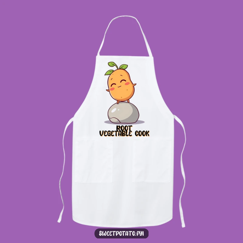 Funny Sweet Potato Wobble Apron: Cook Up Laughs in the Kitchen