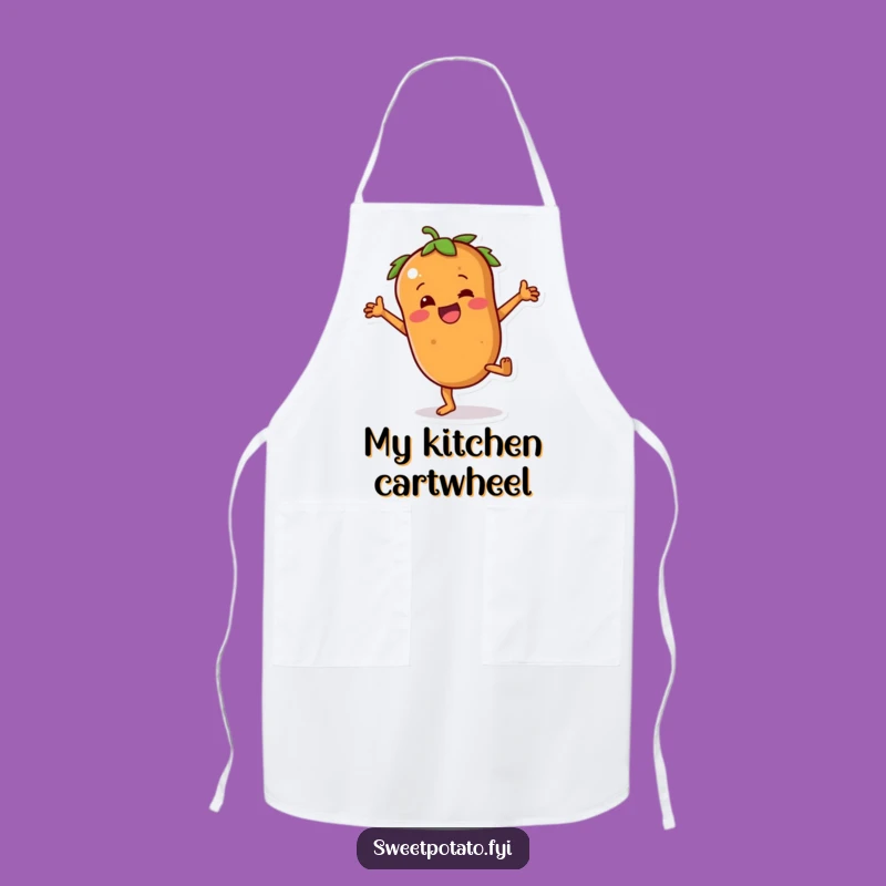 Funny Sweet Potato Apron: Cartwheel Fun, Kitchen Comedy, Perfect Gift