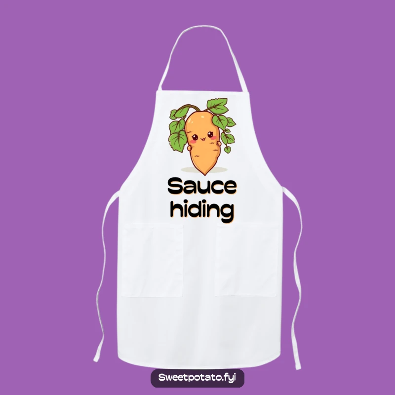 Funny Peeking Sweet Potato Apron - Cook with a Sneaky Smile!