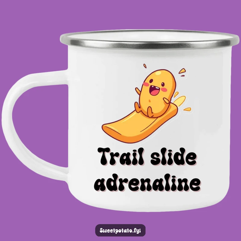 Funny Crisp Slide Camping Mug: Durable Excited Spud Gift