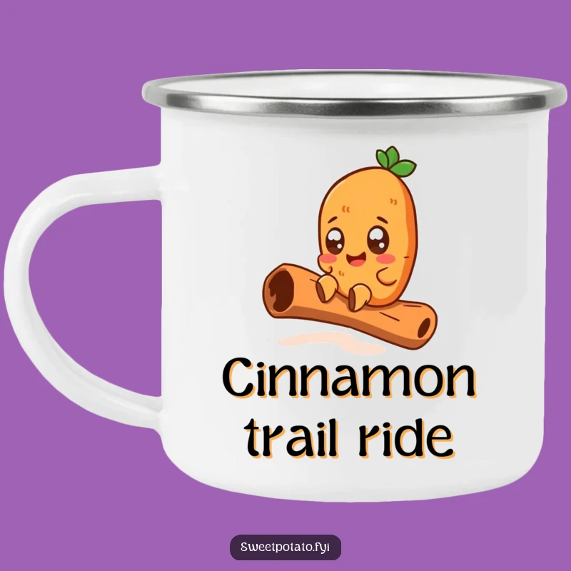 Funny Sweet Potato Cinnamon Stick Camping Mug: Adventure Fuel, The Ultimate Funny Gift