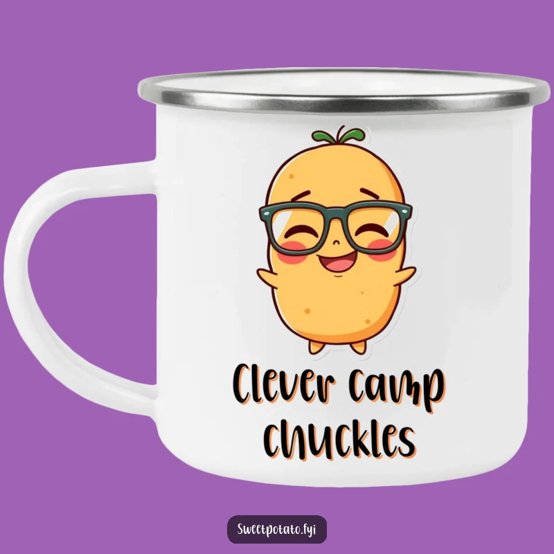 Funny Sweet Potato Giggles Camping Mug - Smart Spud Adventure, Gift!