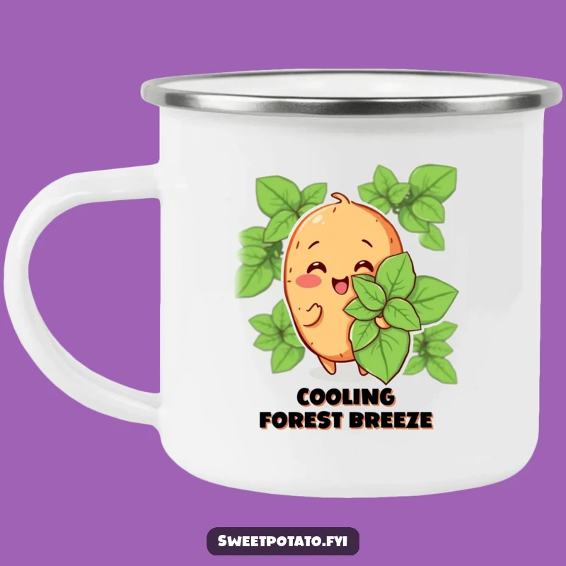 Funny Sweet Potato Mint Leaf Camping Mug: Refreshing Brews, The Ultimate Funny Gift