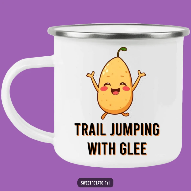 Funny Joyful Sweet Potato Mug - Hilarious Companion for Happy Outdoor Adventures!