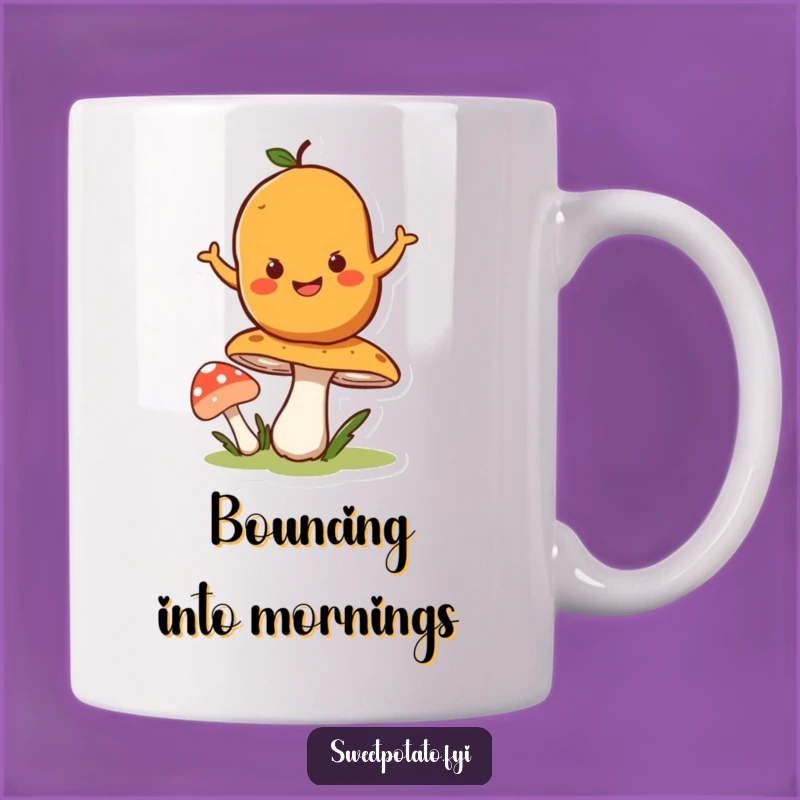 Funny Bouncing Potato Mug: Joyful Vegetable Fun, Hilarious Gift Idea