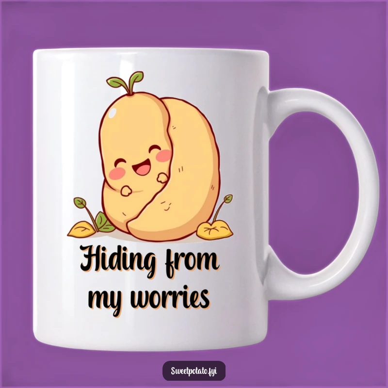Funny Hide-and-Seek Mug: Delighted Spud Potato Pal Gift