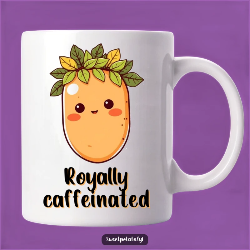 Funny Royal Sweet Potato Mug - Majestic & Hilarious Veggie Gift!