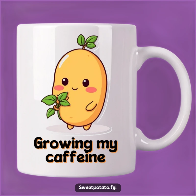 Funny Sprout Sweet Potato Mug - Growth & Giggles Gift for Plant Lovers!