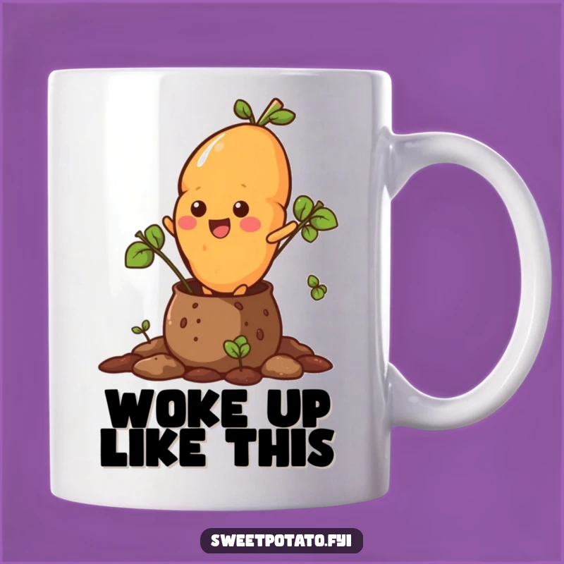 Funny Sweet Potato Bursting Mug - Spud Escape, Soil Pot Fun Gift!