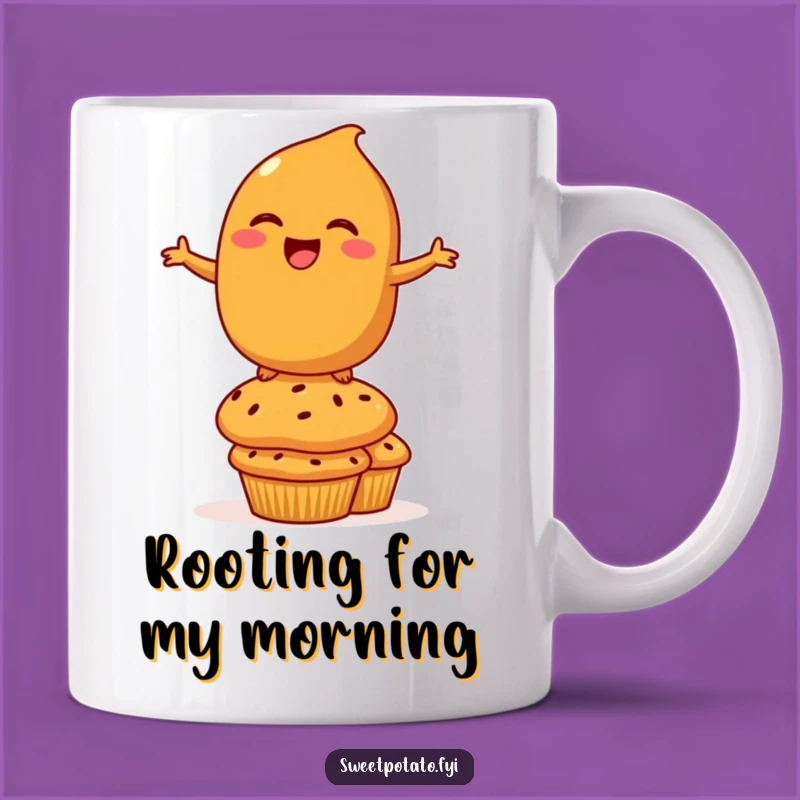 Funny Sweet Potato Mug: Balancing Character, Perfect Funny Gift for Foodies