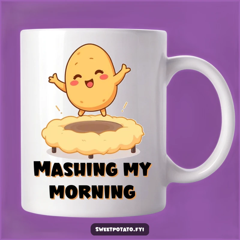 Funny Sweet Potato Bounce Mug: Tickled Character Fun, Perfect Comfort Gift