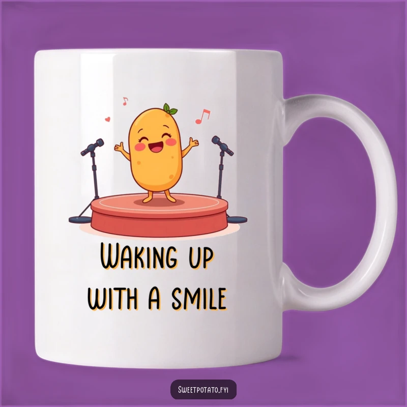 Funny Sweet Potato Jig Mug: Happy Performer Gift for Joyful Souls
