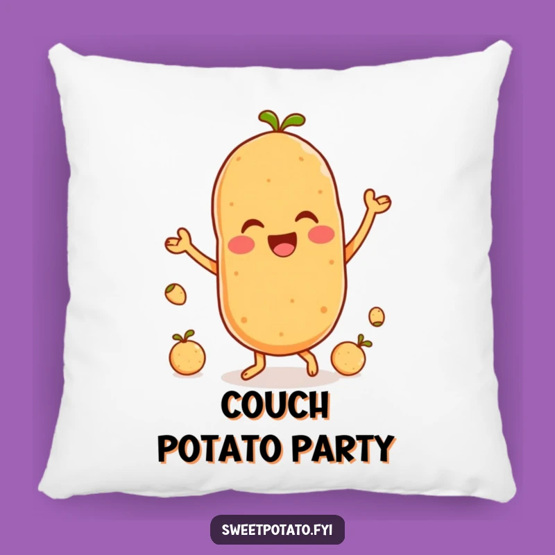 Funny Dancing Sweet Potato Pillow - Cozy Spud Party Cushion Gift