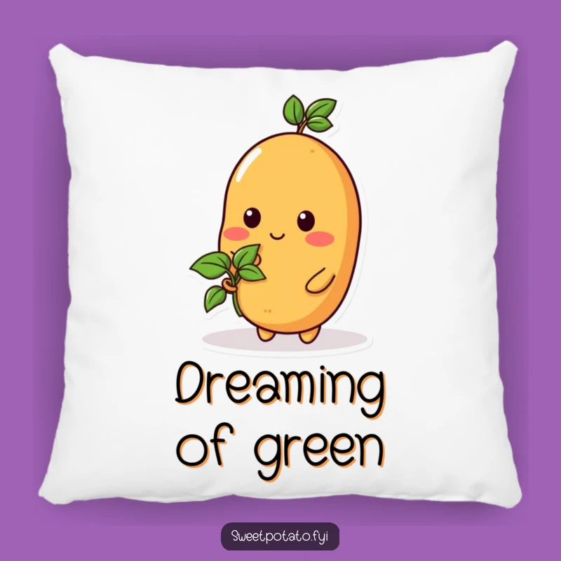 Funny Sprout Sweet Potato Pillow - Cozy Comfort & Growth Vibes!