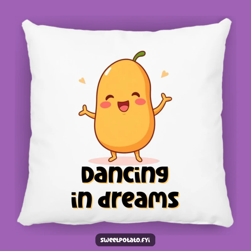 Funny Dancing Sweet Potato Pillow - Cozy Comfort & Happy Vibes!
