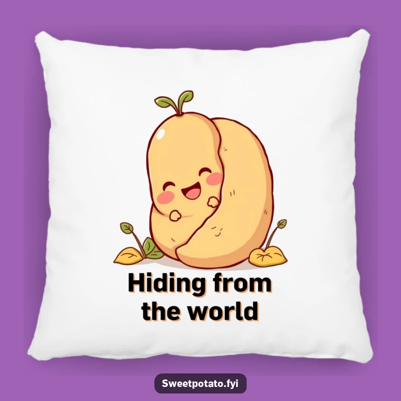 Funny Hide-and-Seek Pillow: Cozy Delighted Spud Comfort Gift