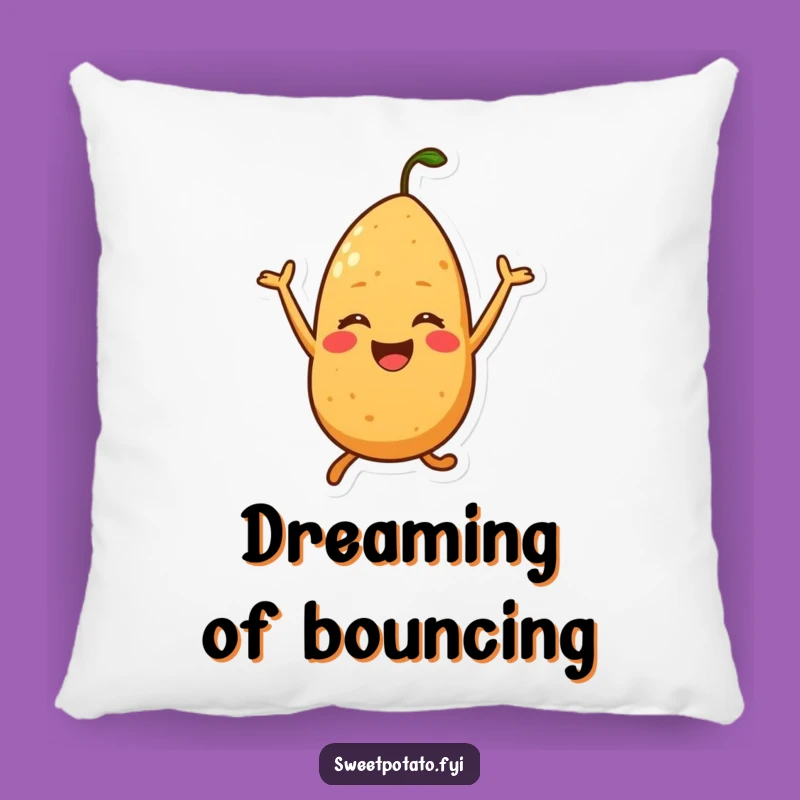Funny Jumping Sweet Potato Pillow - Cozy Comfort & Hilarious Joy for Your Home!