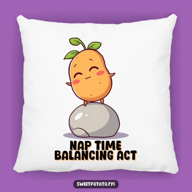 Funny Sweet Potato Wobble Pillow: Comfy Humor for Your Couch