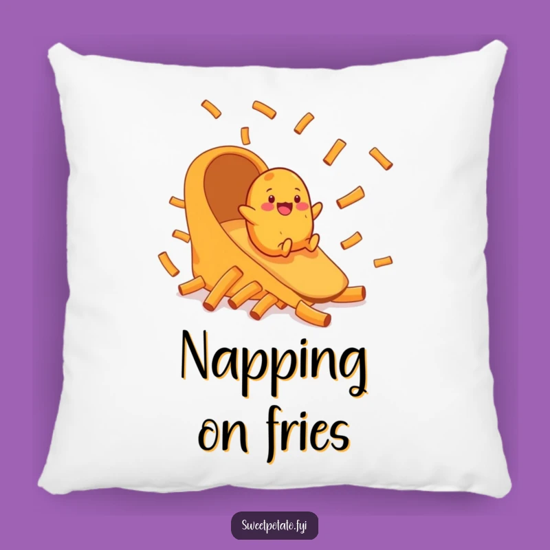 Funny Sweet Potato Fry Chute Pillow - Comfy & Hilarious Cuddle