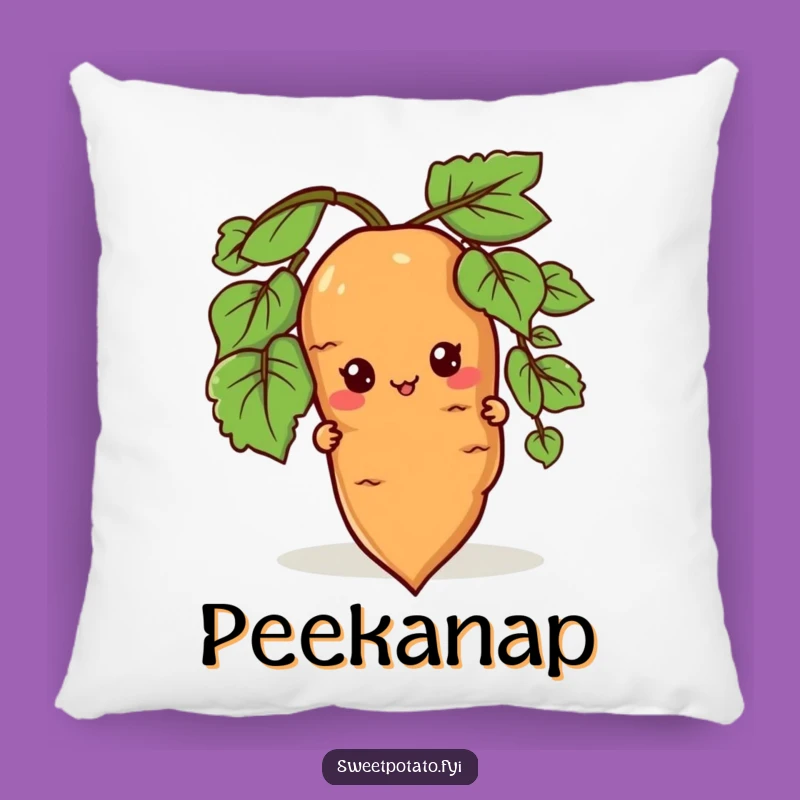 Funny Peeking Sweet Potato Pillow - Cozy Comfort with a Sneaky Twist!