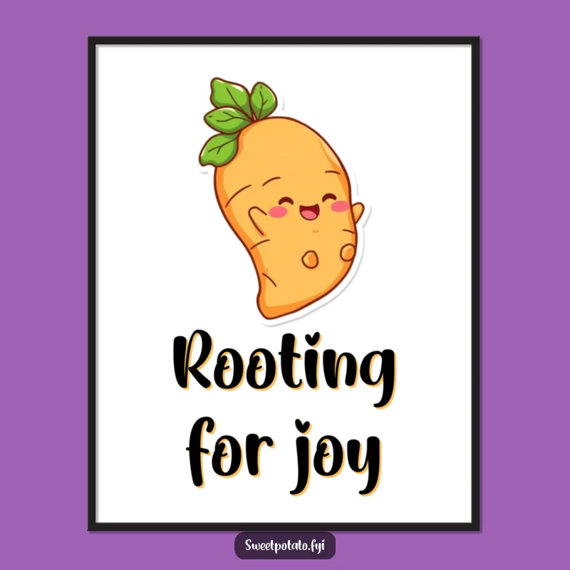 Funny Sweet Potato Root Rider Digital Art: Instant Laughter for Your Space