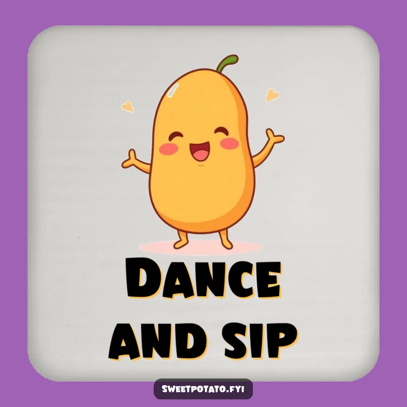 Funny Dancing Sweet Potato Coasters - Protect Tables with Happy Moves!