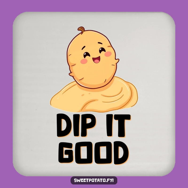 Funny Sweet Potato Hummus Roll Coaster - Protect Surfaces with Laughs