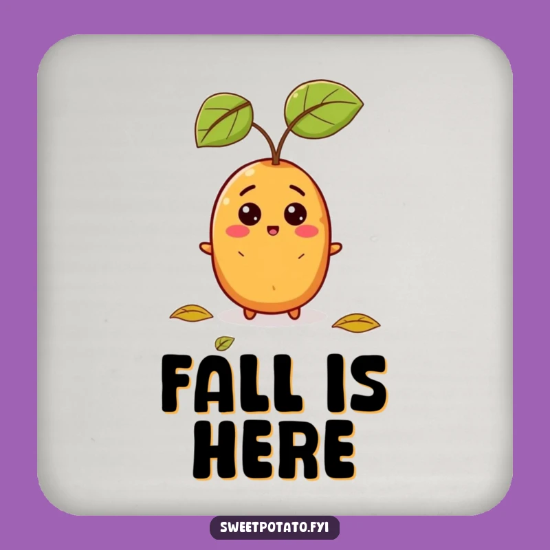 Funny Sweet Potato Surprise Coaster - Protect Surfaces with Hilarious Art!