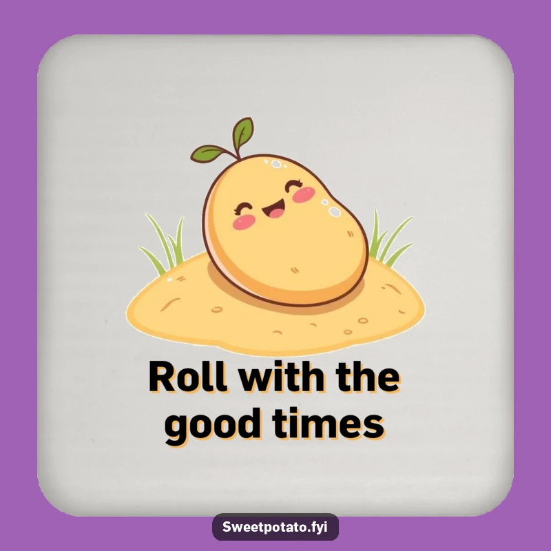 Funny Sweet Potato Coaster - Cute Cartoon Protection for Surfaces