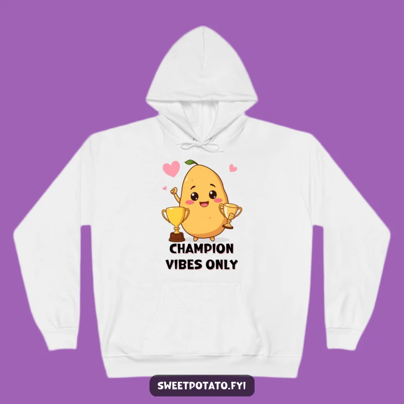 Funny Champion Sweet Potato Hoodie: Cozy Spud Victory Comfort!
