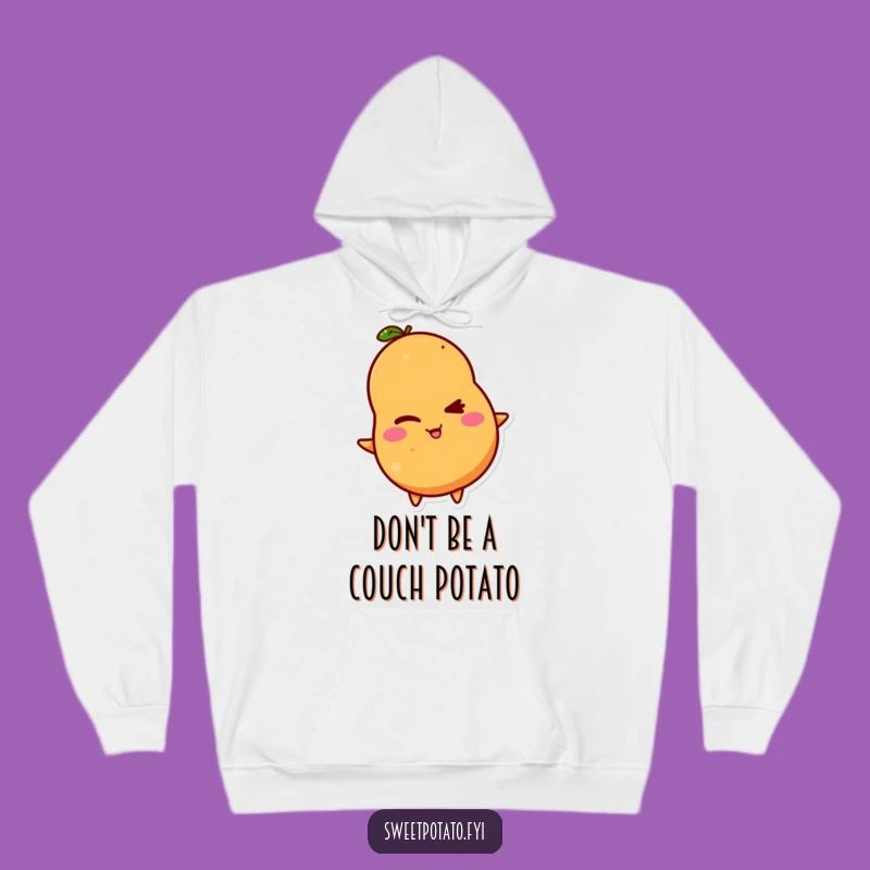 Funny Winking Sweet Potato Hoodie - Cozy & Cheeky Comfort for Laughter!
