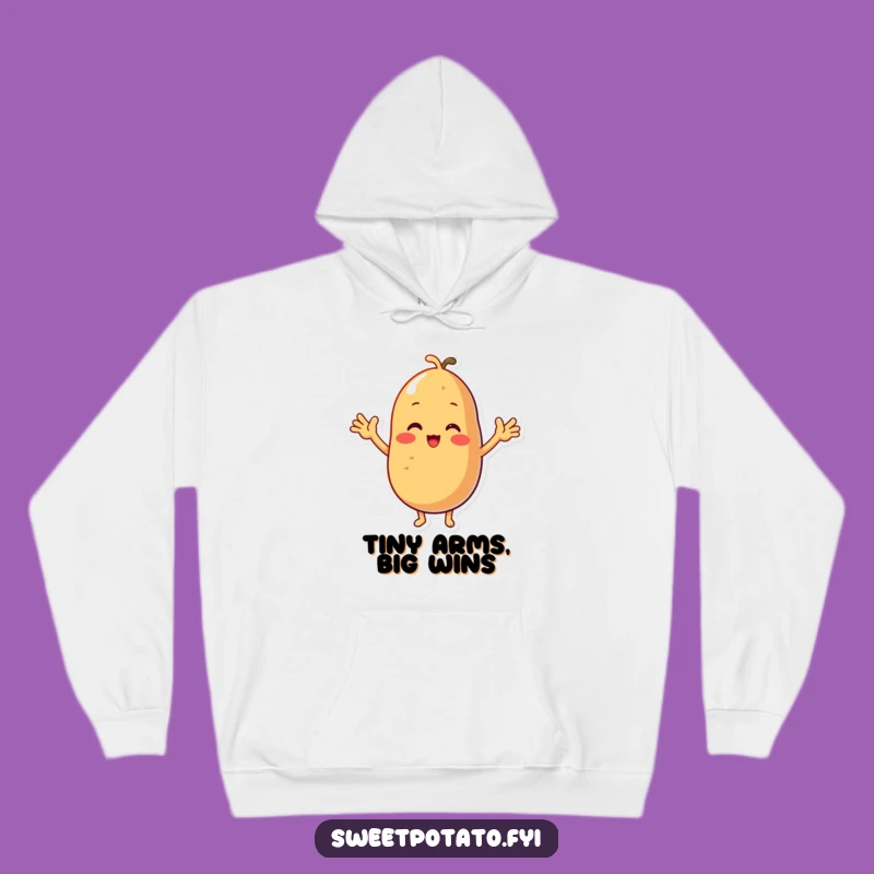 Funny Sweet Potato Cheers Hoodie - Cozy Spud Spirit, Great Gift!