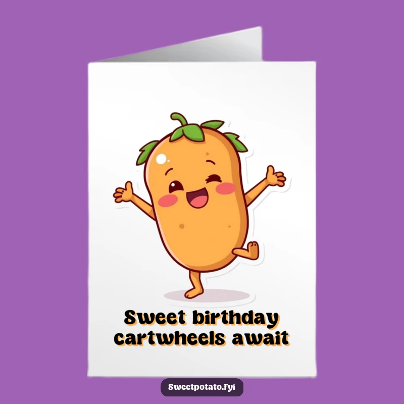 Free Printable Funny Sweet Potato Birthday Card - Cartwheel Downloadable Gift