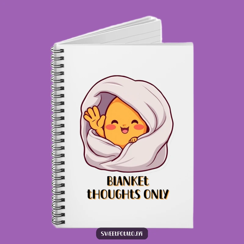 Funny Cozy Sweet Potato Notebook - Jot Down Thoughts in Hilarious Comfort!