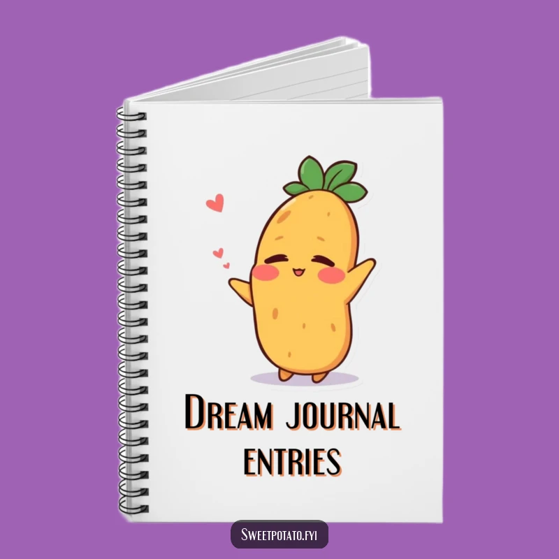 Funny Relaxed Sweet Potato Notebook - Jot Down Thoughts Post-Nap Hilariously!