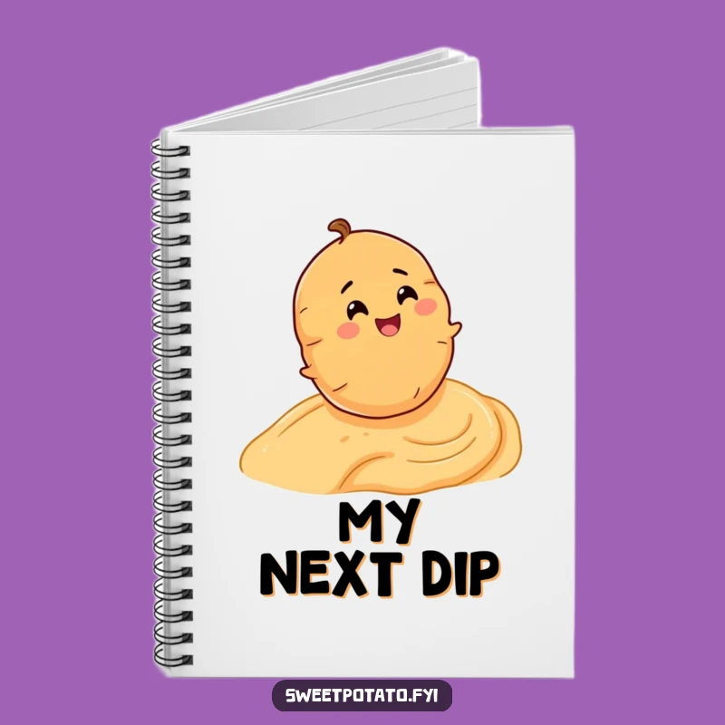 Funny Sweet Potato Hummus Roll Notebook - Jot Down Laughs & Ideas