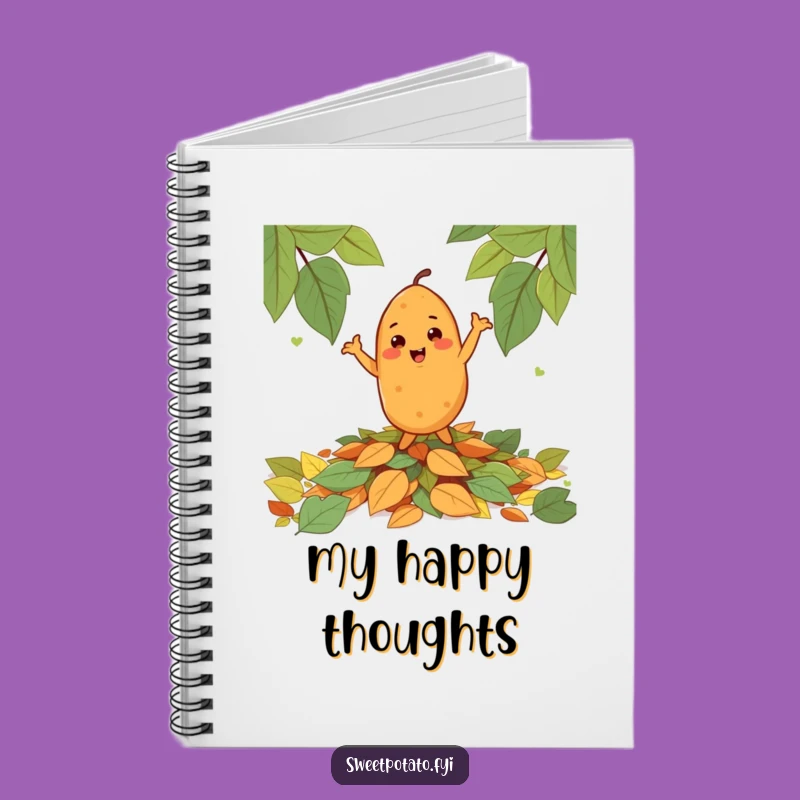 Funny Cheerful Sweet Potato Dance Notebook - Jot Down Ideas with Veggie Joy