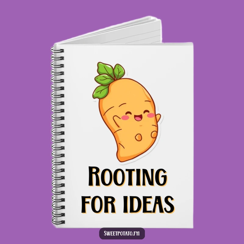 Funny Sweet Potato Root Rider Notebook: Jot Down Laughs and Ideas