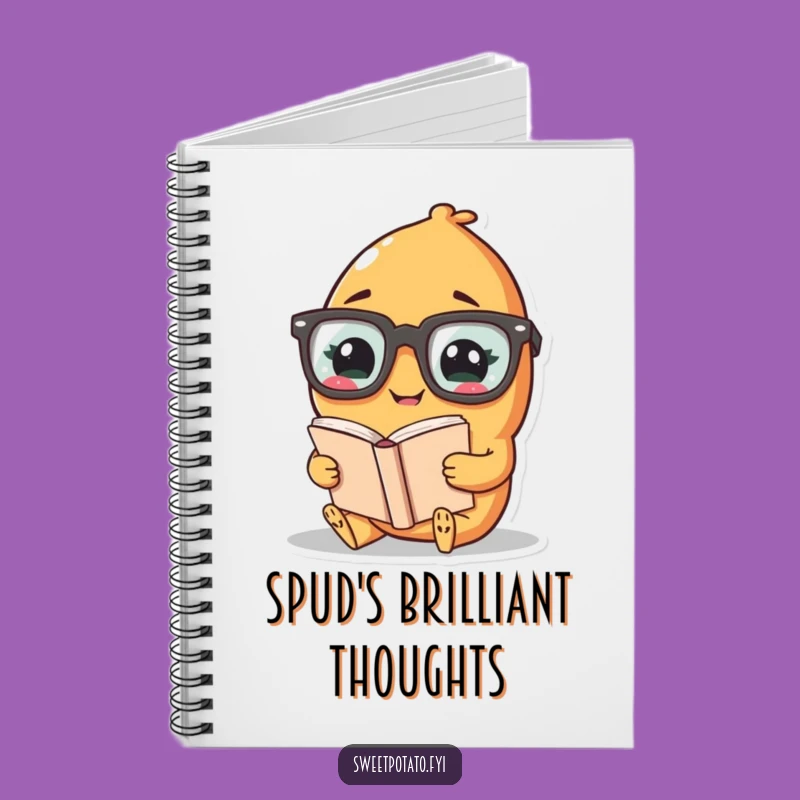 Funny Bookworm Potato Notebook: Jot Down Smart Ideas and Laughs