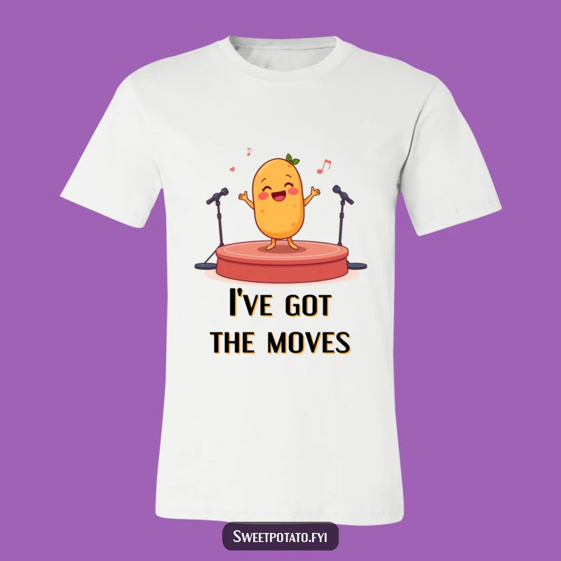 Funny Sweet Potato Jig T-Shirt: Happy Dancer Spud Tee, Perfect Gift