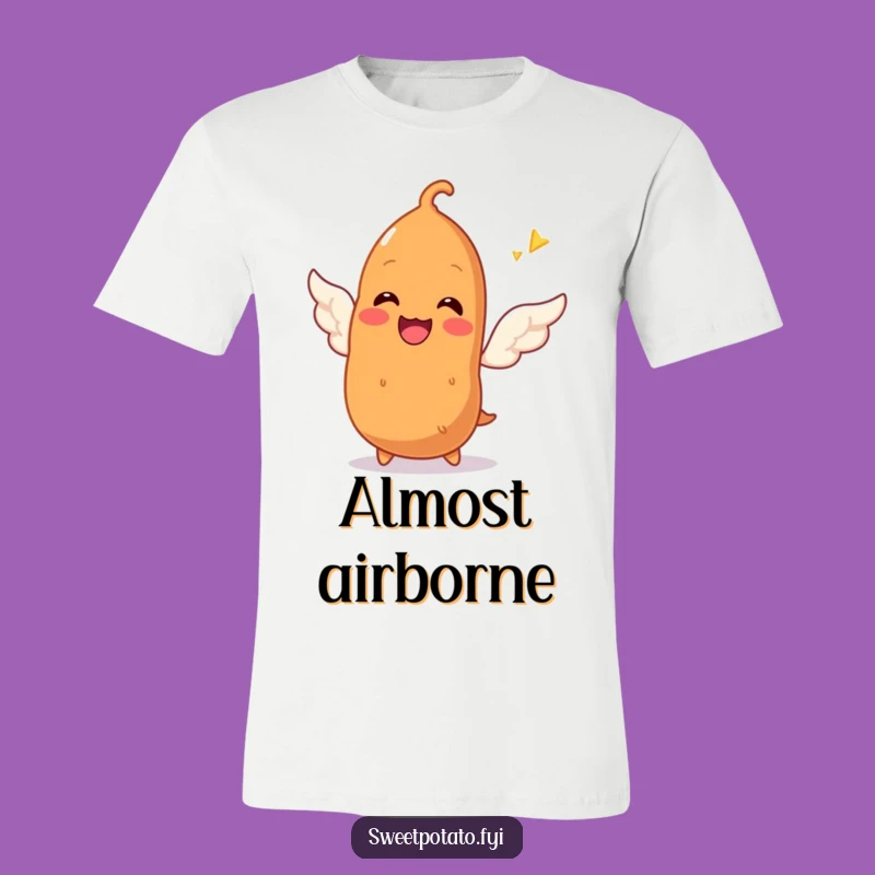 Funny Sweet Potato Wing Attempt T-Shirt: Aspire Hilariously, A Great Funny Gift