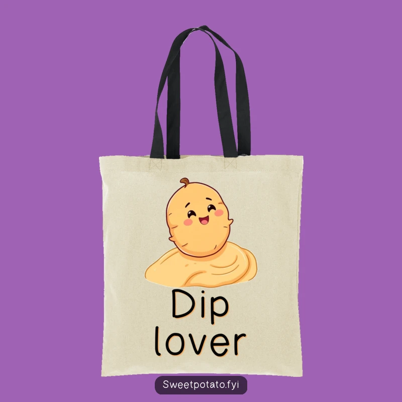 Funny Sweet Potato Hummus Roll Tote Bag - Chic & Hilarious Veggie Accessory