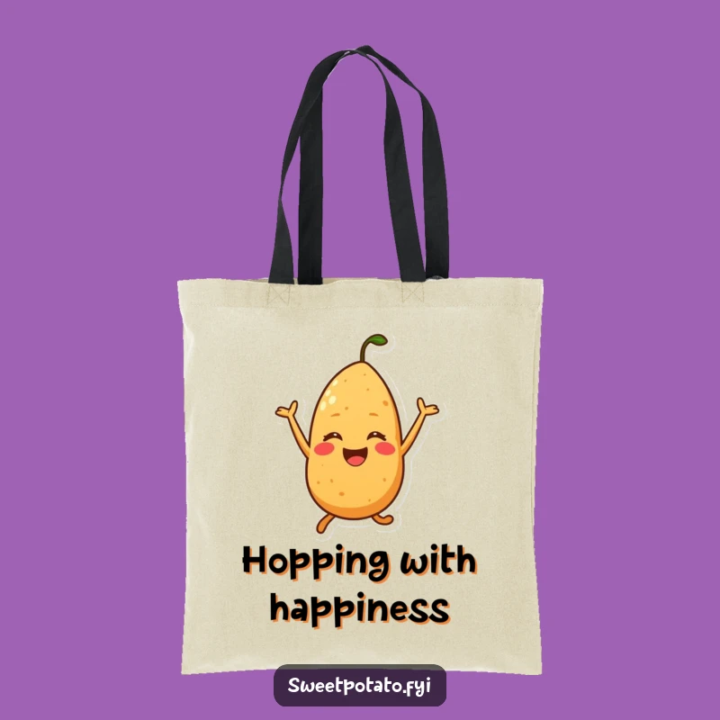 Funny Joyful Sweet Potato Tote Bag - Carry Your Happiness Everywhere Hilariously!