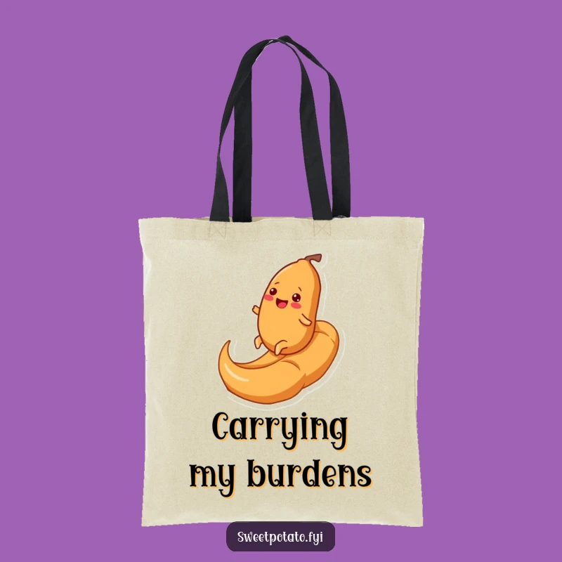 Funny Sweet Potato Caramel Swirl Tote Bag: Carry Your Laughs, A Wonderful Funny Gift